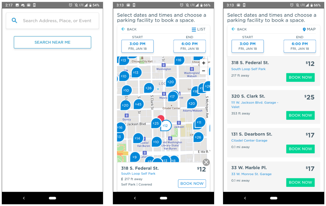 Example Mobile Starting Views